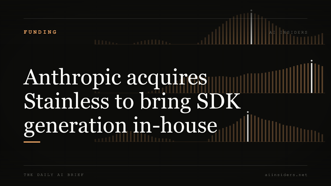 Anthropic acquires Stainless to bring SDK generation in-house — featured image for AI Insiders
