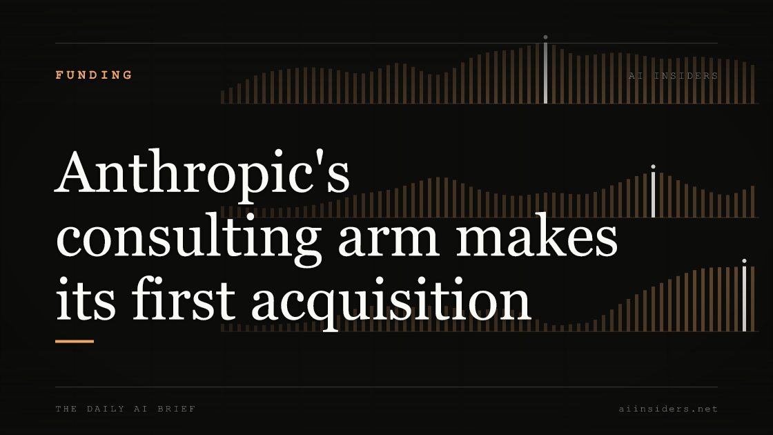 Anthropic's consulting arm makes its first acquisition — featured image for AI Insiders