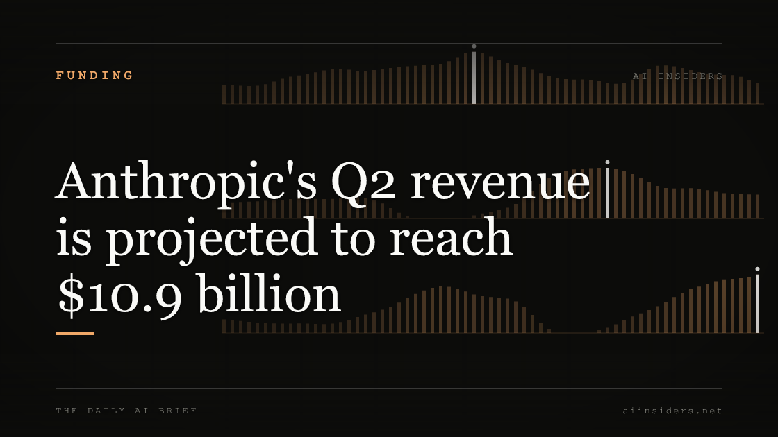 Anthropic's Q2 revenue is projected to reach $10.9 billion — featured image for AI Insiders