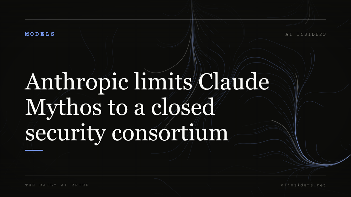 Featured image for: Anthropic limits Claude Mythos to a closed security consortium