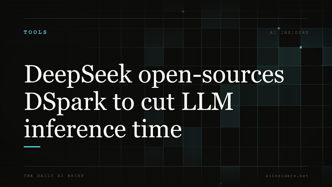 DeepSeek open-sources DSpark to cut LLM inference time — featured image for AI Insiders