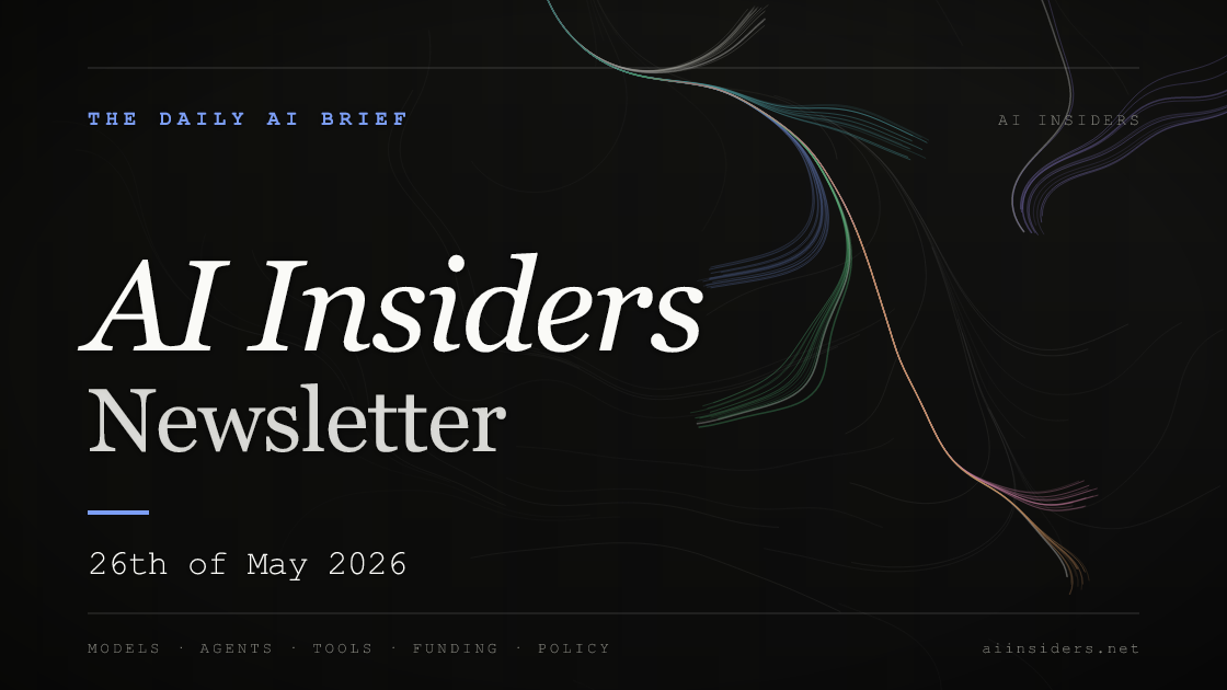 AI Insiders Newsletter cover for the issue dated 26 May 2026