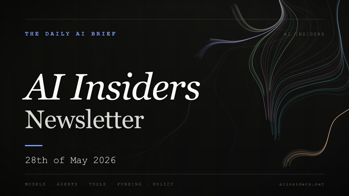 AI Insiders Newsletter cover for the issue dated 28 May 2026
