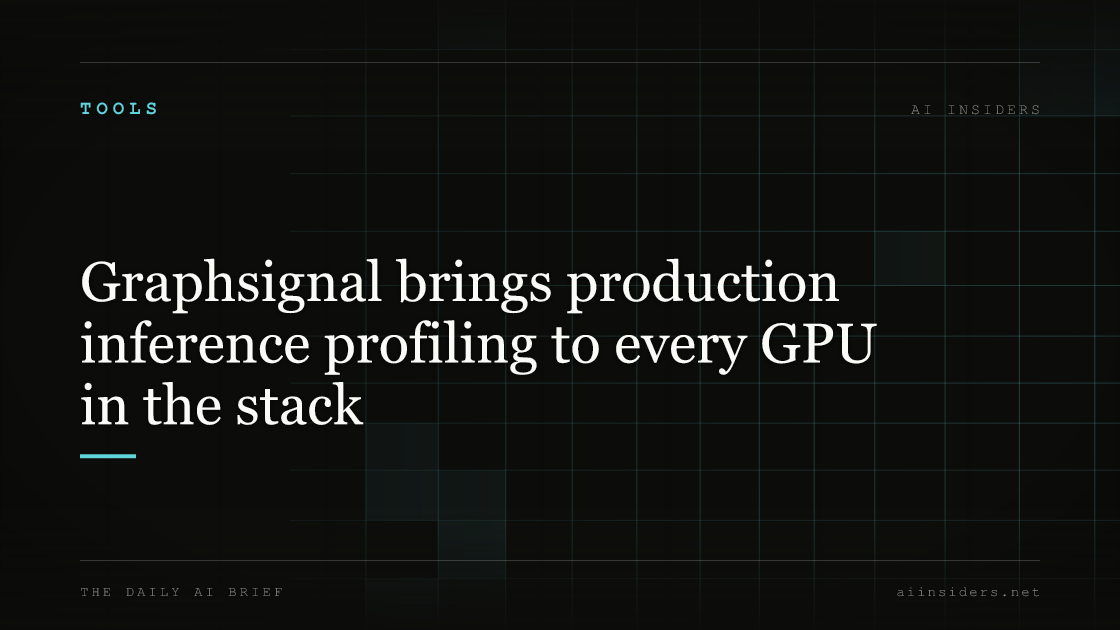 Graphsignal brings production inference profiling to every GPU in the stack — featured image for AI Insiders