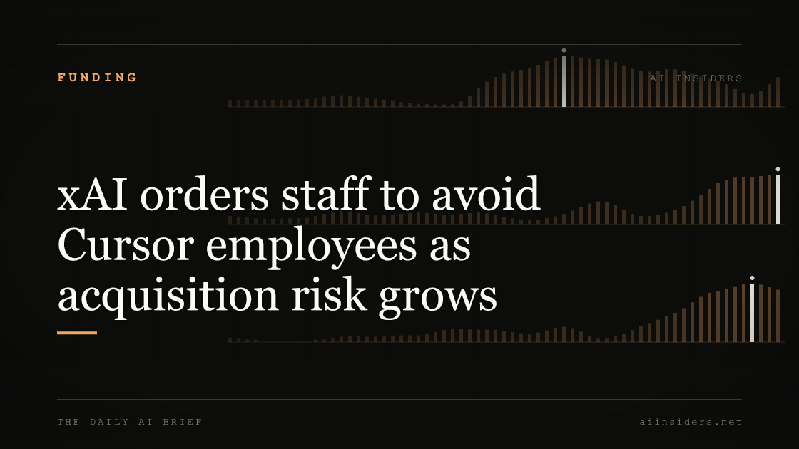 xAI orders staff to avoid Cursor employees as acquisition risk grows — featured image for AI Insiders